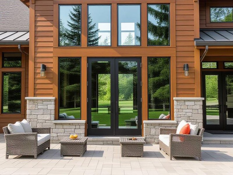 Home windows with solar control window tint
