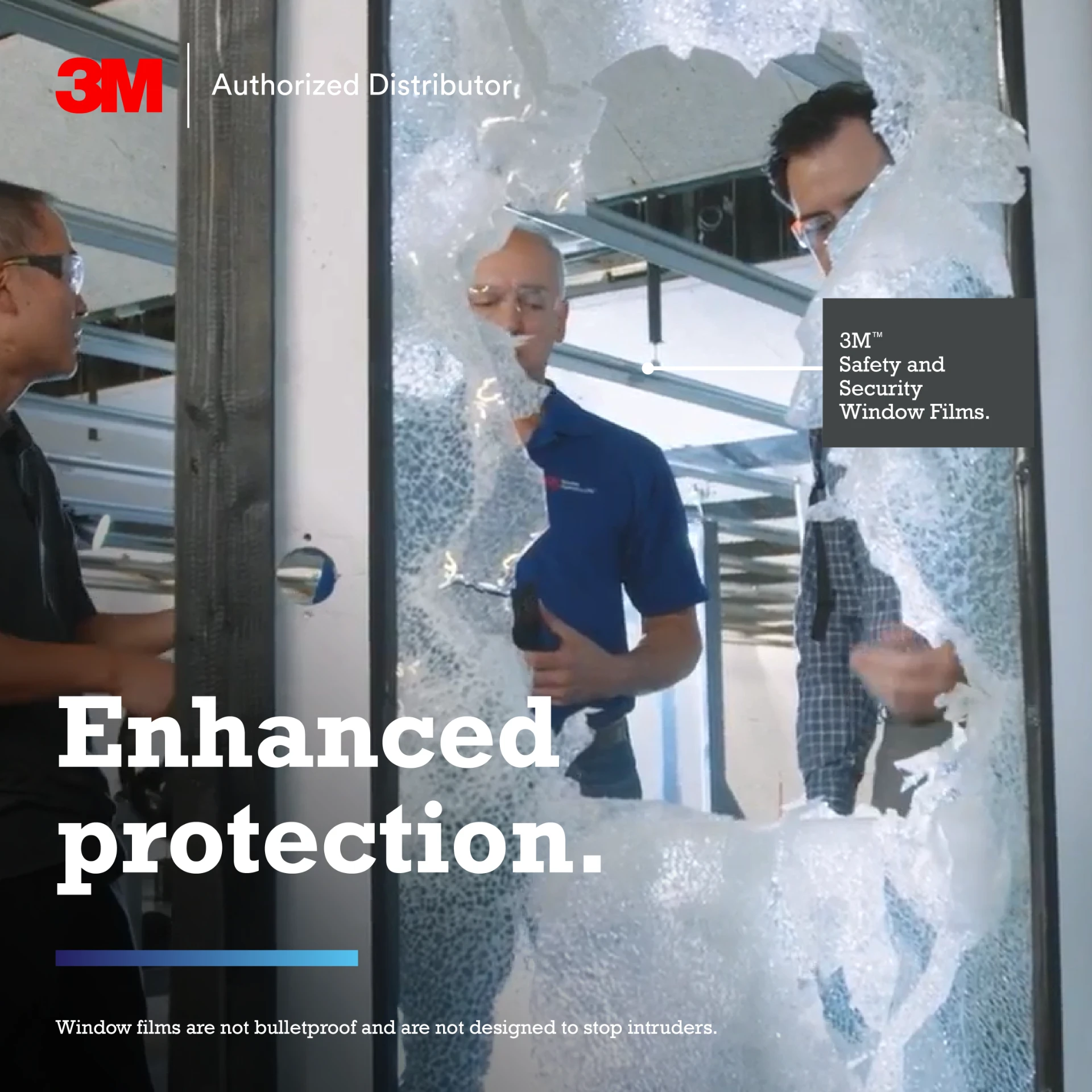 Enhanced protection with 3M Safety and Security Window Films